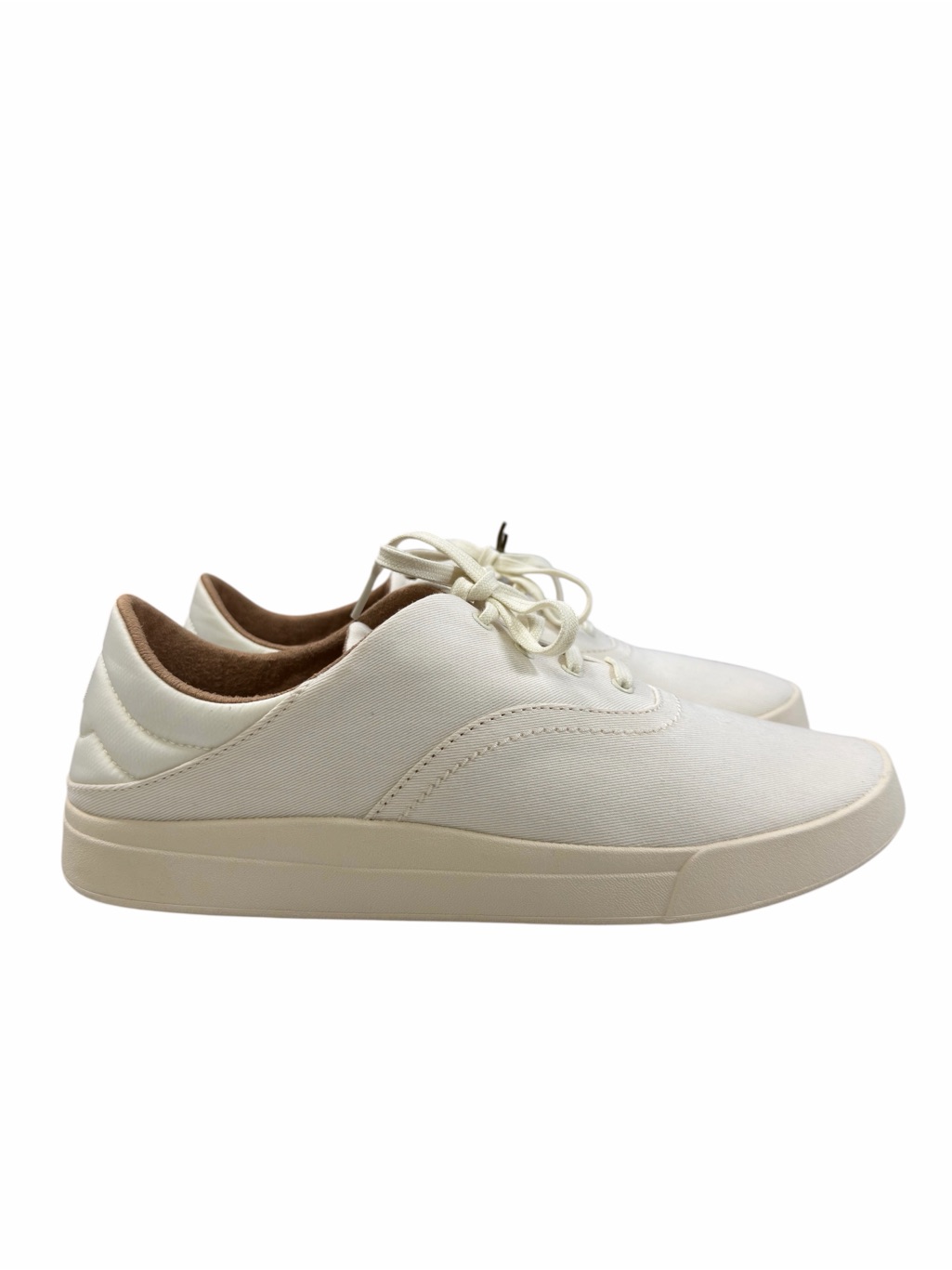 Olukai Kohu Canvas Sneakers In Off-White Color Women’s Size 10